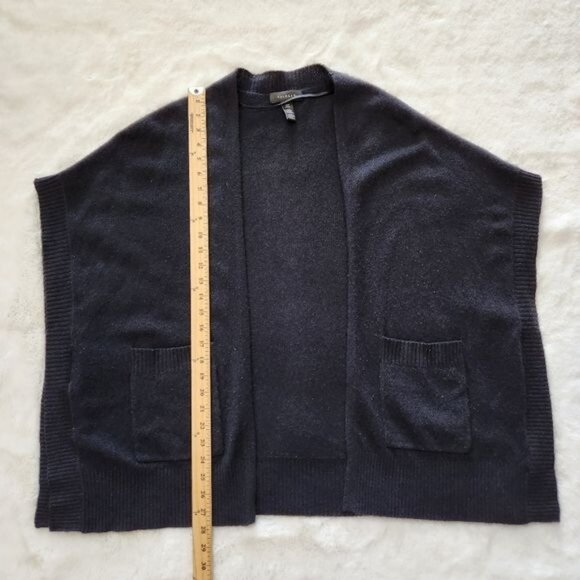 Halogen black Cardigan 100% Cashmere One Size - Picture 9 of 11